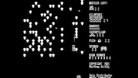 Microworld Microbee game Kilopede by Mytek