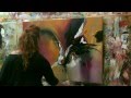 Abstract acrylic painting Demo - Abstrakte Malerei "Wish I could fly" by Zacher-Finet