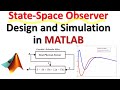 Statespace observer design and simulation in matlab  control engineering tutorial