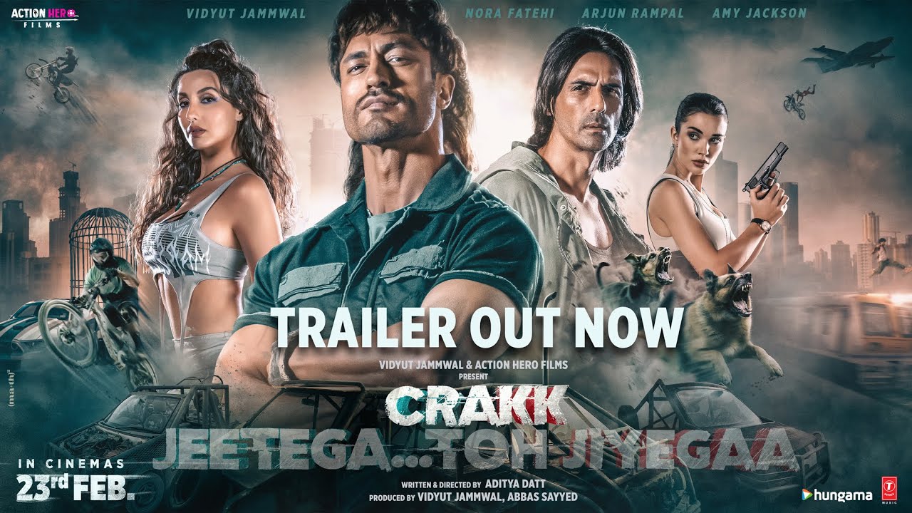 Crakk   Jeetegaa Toh Jiyegaa  Official Trailer  Vidyut Jammwal Arjun R Nora F  Aditya D  Amy J