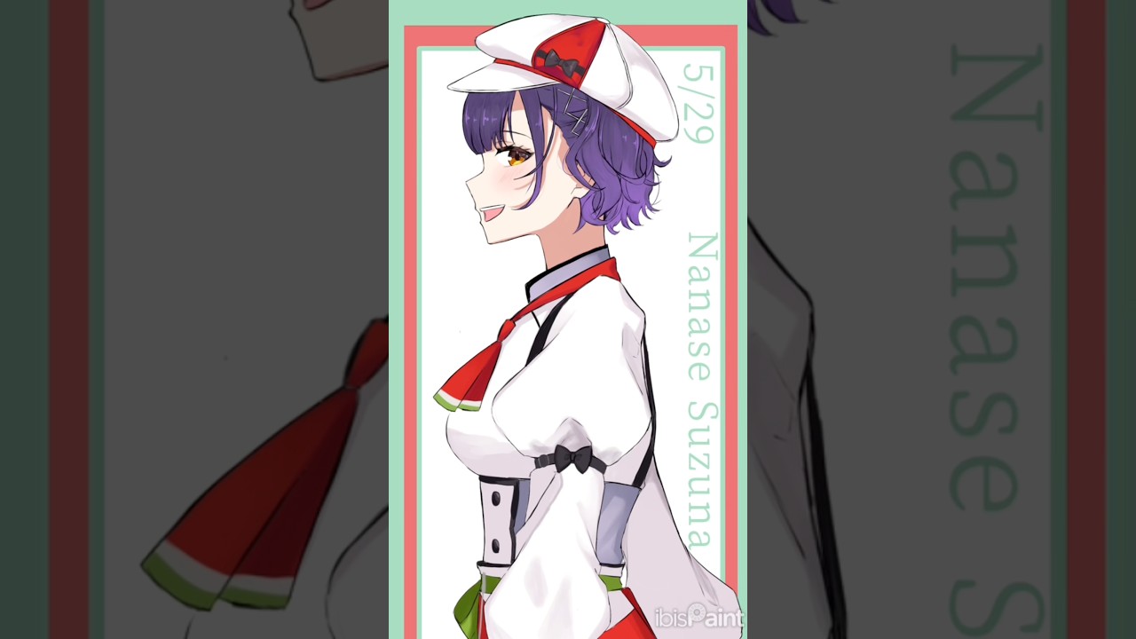Hanaページです にじさんじ 】 3Dへ！ -Illust making-【𝐢𝐛𝐢𝐬 𝐏𝐚𝐢𝐧𝐭】 #short