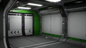 Wip UE4 Modular Sci Fi Corridor B