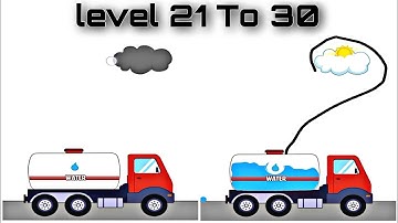 Watering Puzzle - Level 21 to 30 - Funny Stickman Puzzle Rescue Game - Gameplay Walkthrough
