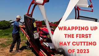 Wrapping Up The First Hay Cutting of 2023!!! | Anderson Hay Wrapper