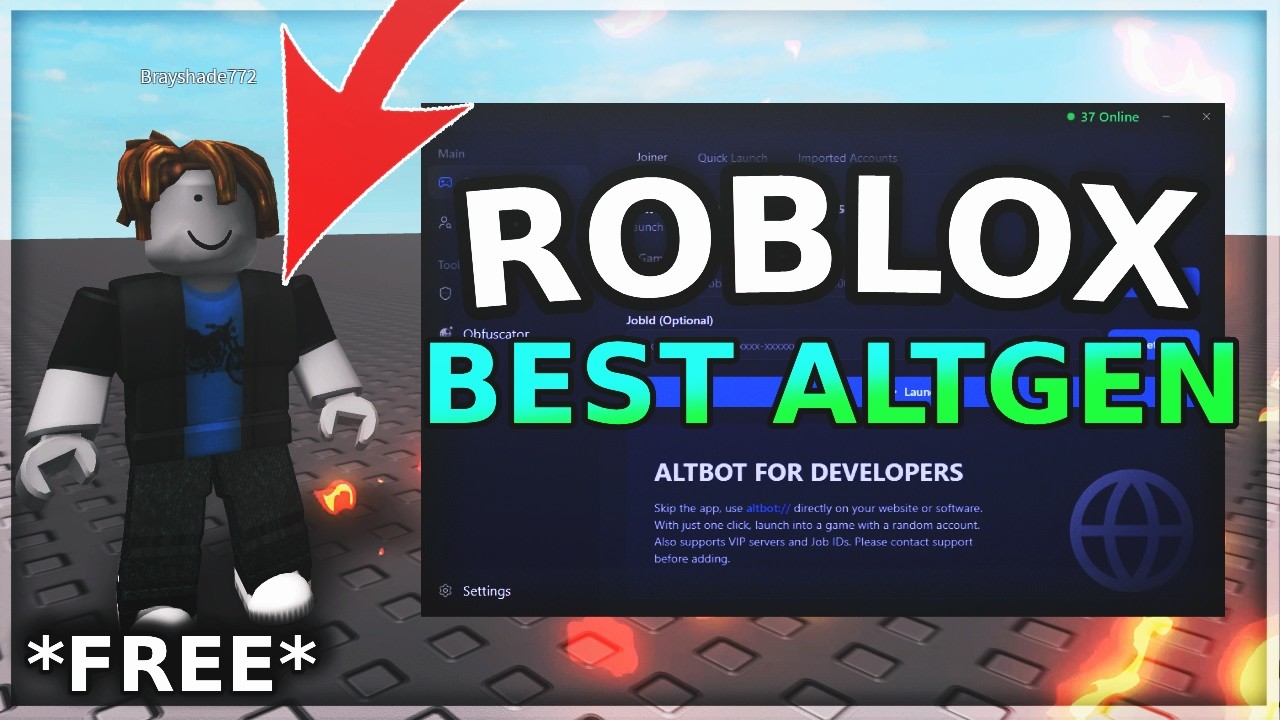 FREE Roblox AltGen BYPASS BANS 2026 YouTube Maxresdefault