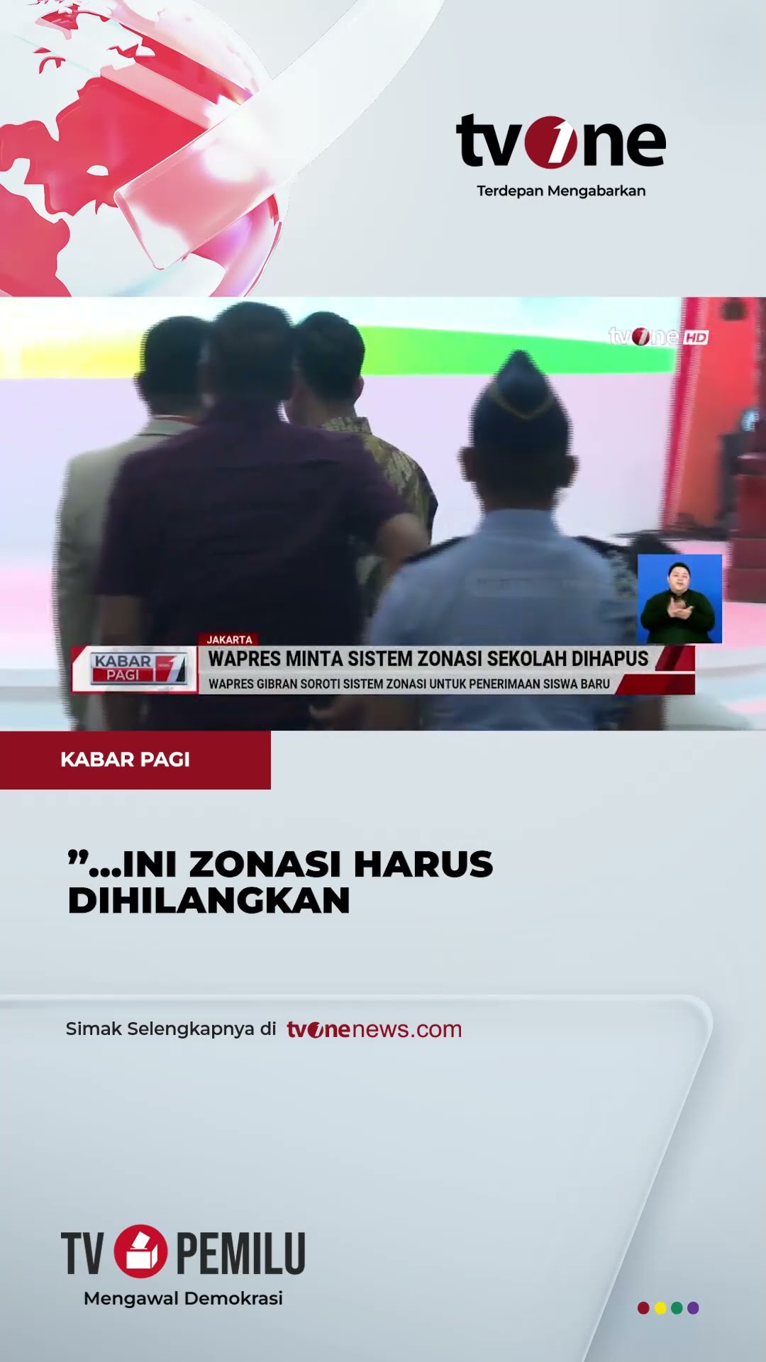 Wapres Gibran Minta PPDB Zonasi Dihapus | tvOne