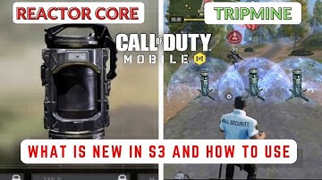 How to Use New Operator Skill Reactor | CHANGES TRAP MASTER TO TRIPMINE | New Updated Season 3 CODM