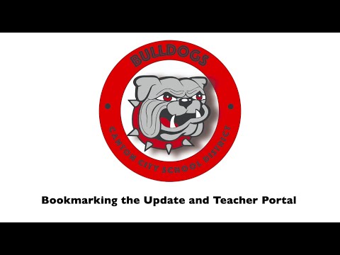 Tech Tutorials: Bookmarking the McKinley Update and Teacher Portal