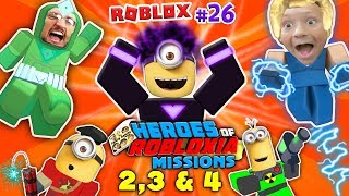 DABBING MINION & ROBLOX Heroes of Robloxia MISSIONS 2, 3 & 4! FGTEEV #28: 2-Vids-in-1 (DARK MATTER)