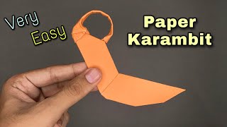 Origami Karambit Knife | Paper Knife | Origami Knife | Paper Karambit