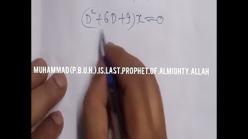 Solve: d^2x/dt^2+6dx/dt+9x=0