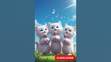 Thumbnail of Three Kittens Singing  Song | Meow Meow #youtubeshorts #cute #cat #funnycats #kitten #funny  #shorts