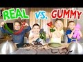 GUMMY FOOD VS REAL FOOD CHALLENGE - Bonbons ou Vraie Nourriture ? - Ft. l’Atelier de Roxane