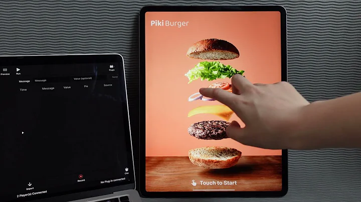 Self-Service Burger Kiosk Prototyping with ProtoPie Connect