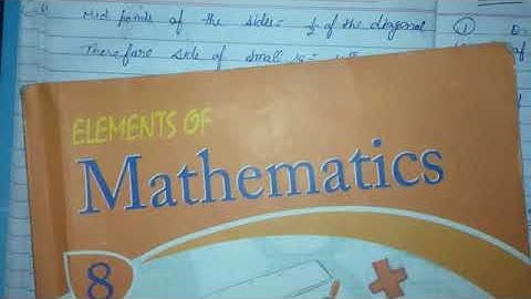 Class 8th maths chapter 18 exercise 18.1 question 1 and 2