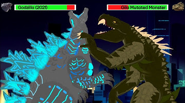 [DC2] Godzilla 2021 vs Godzilla 2019 vs Godzilla 2014 | Part 4 | ANIMATION with healthbars
