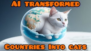 The artificial intelligence AI transformed countries into cats 4k #KittyBigFamily #ai #tiktok #viral