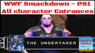 WWF Smackdown | PS1 | All Character Entrances