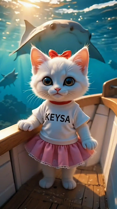 di ikuti ikan pari #cat#catlovers#cute#funny