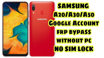 SAMSUNG A20/A30/A50 Google Account frp bypass without SIM card without PC NEW TRICK