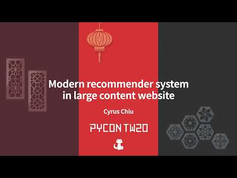 Image from Modern recommender system in large content website – PyCon Taiwan 2020