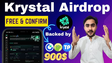 Krystal Defi Free Airdrop | Krystal Free Crypto Airdrop | Airdrops se paisa kasy kamatye hai