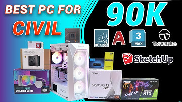 PC For Autocad , Lumion , 3ds max , Sketchup & Twinmotion | RYZEN 7 7700X | RTX 3050 | 90K PC BUILD