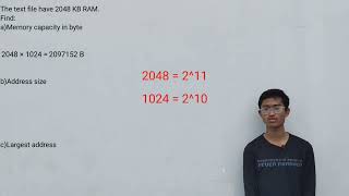 MEMORY CAPACITY CALCULATION (CSC429)