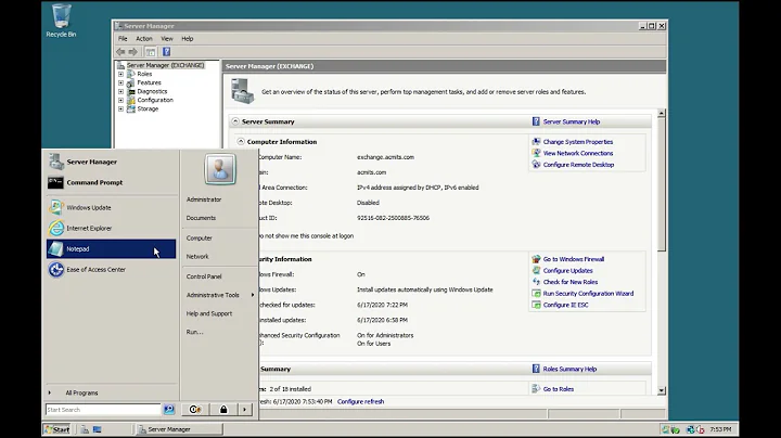 How to create a new Domain Users in Windows Server 2008 R2