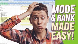 How to Calculate MODE and RANK in EXCEL ? -  A COMPLETE GUIDE