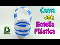 Cesta con botella y bolsas plásticas(Reciclaje) Ecobrisa
