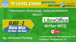 O Level "IT Tools and Network Basics".. (M1-R5) ||   Online Test Class -2 #olevel #webdesign