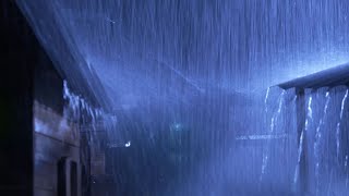 Rain on Roof  Fall Asleep Quickly with a Sudden Thunderstorm & Heavy Rain Sounds