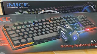 RGB Gaming Keyboard Mouse Headphone Combo | 4in1 imice GK 480 | 2in1 imice AN 300 | Computer Wala