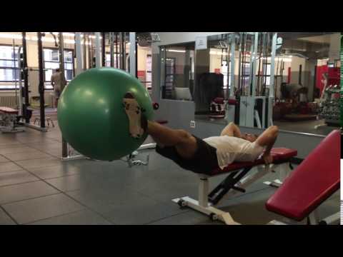 Physio Ball Leg Lifts