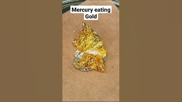 Mercury ionizing gold.