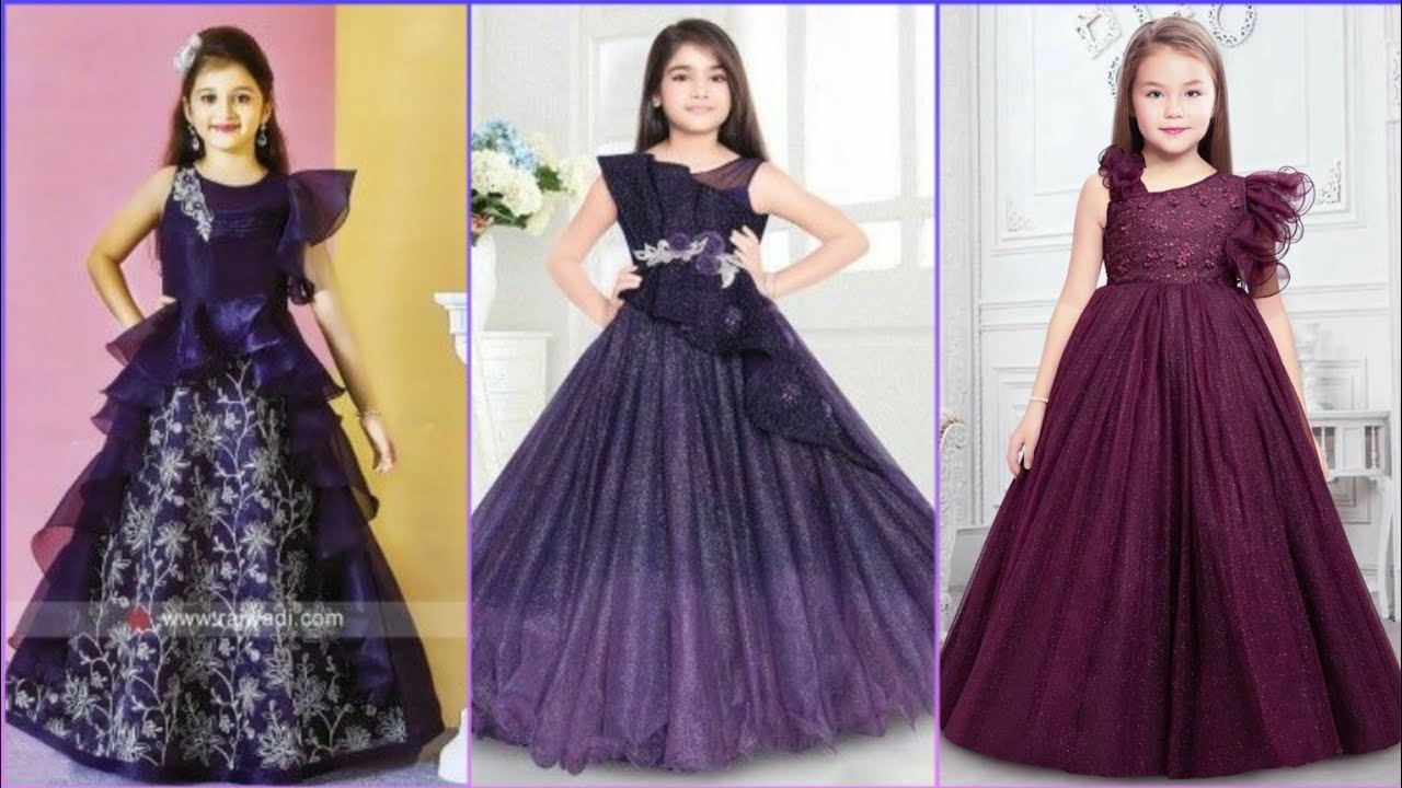 baby girl latest fancy frock design frock design new little girl birthday frock design YouTube
