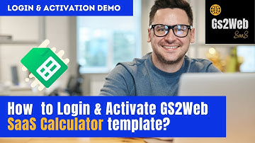 GS2Web SaaS Calculator Login & Activation