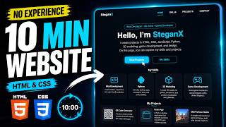 Build a Modern Portfolio Website in 10 Minutes (HTML & CSS)