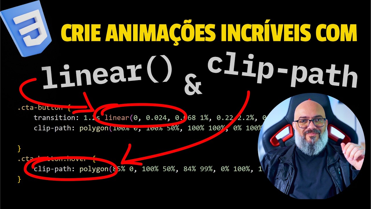 Dicas para Criar Animações com clip-path e linear() do CSS