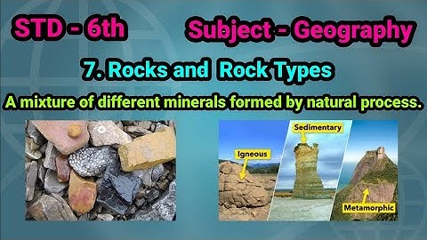 Standard 6th | Geography | 7 Rocks and Rock Types ( part 1 ) | English medium | Maharashtra board