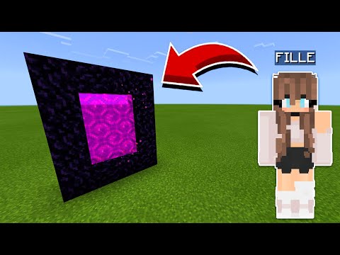 COMMENT FAIRE UN PORTAIL VERS LE MONDE D'UNE ECOLIÈRE SUR MINECRAFT ! ?