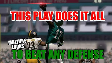 ONLY PASS PLAY U NEED! COMPLETE OFFENSE IN 1 MONEY PLAY! eagles glitch run part2 MADDEN 18 BEST BOOK