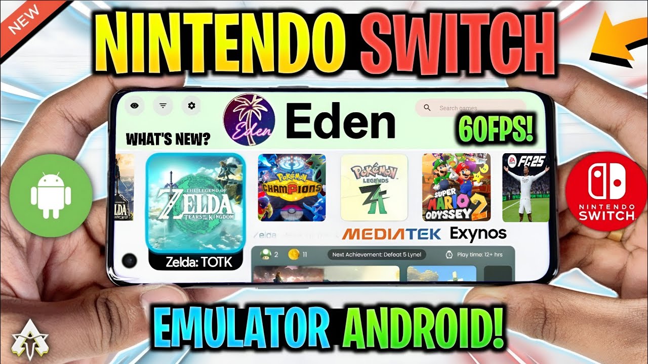 NEW! 🔥 EDEN EMULATOR ANDROID V3 BIG UPDATE - SETUP/SETTINGS & GAMEPLAY