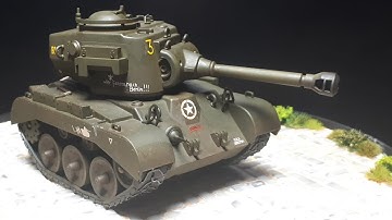 US M26 Pershing tank by Meng World War Toons WWT-010 model kit build