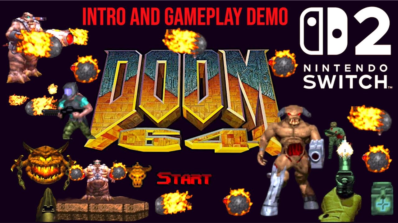 DOOM 64 on NINTENDO SWITCH 2 INTRO and GAMEPLAY DEMO This Looks Incredible on the NS2