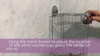 MaxHold Suction Cup Installation - 2 tier Corner Basket