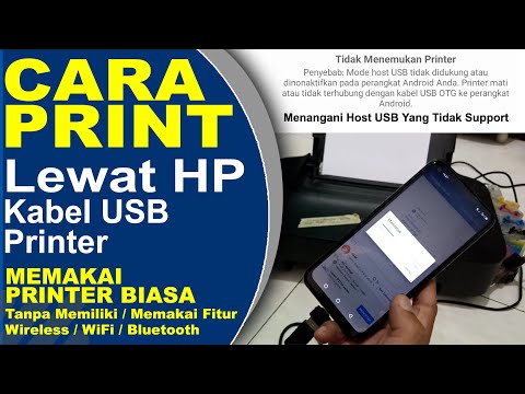 Video: Bagaimana Cara Menyambungkan Pencetak Ke Telefon Saya Melalui USB? Bagaimana Mencetak Dokumen Menggunakan Kord Dari Telefon Pintar?