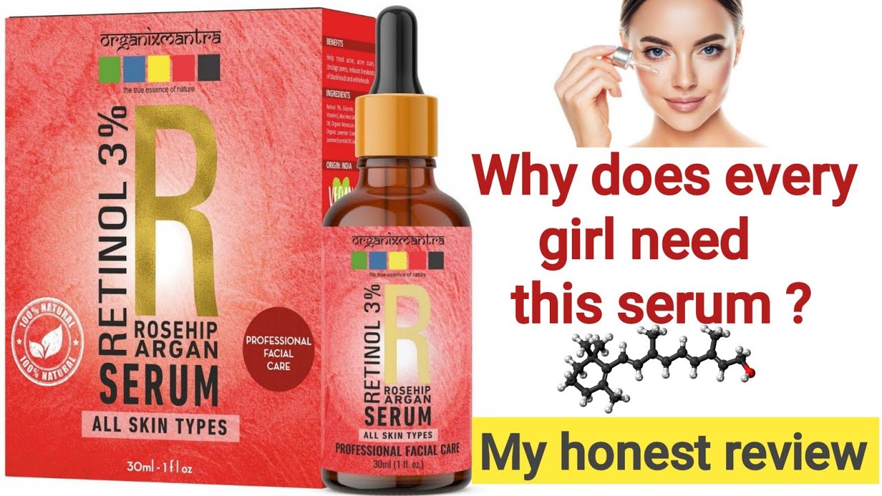 Glass Skin With Organix Mantra Retinol Serum|A Step-by-Step Guide To use Retinol Serum use&benefits