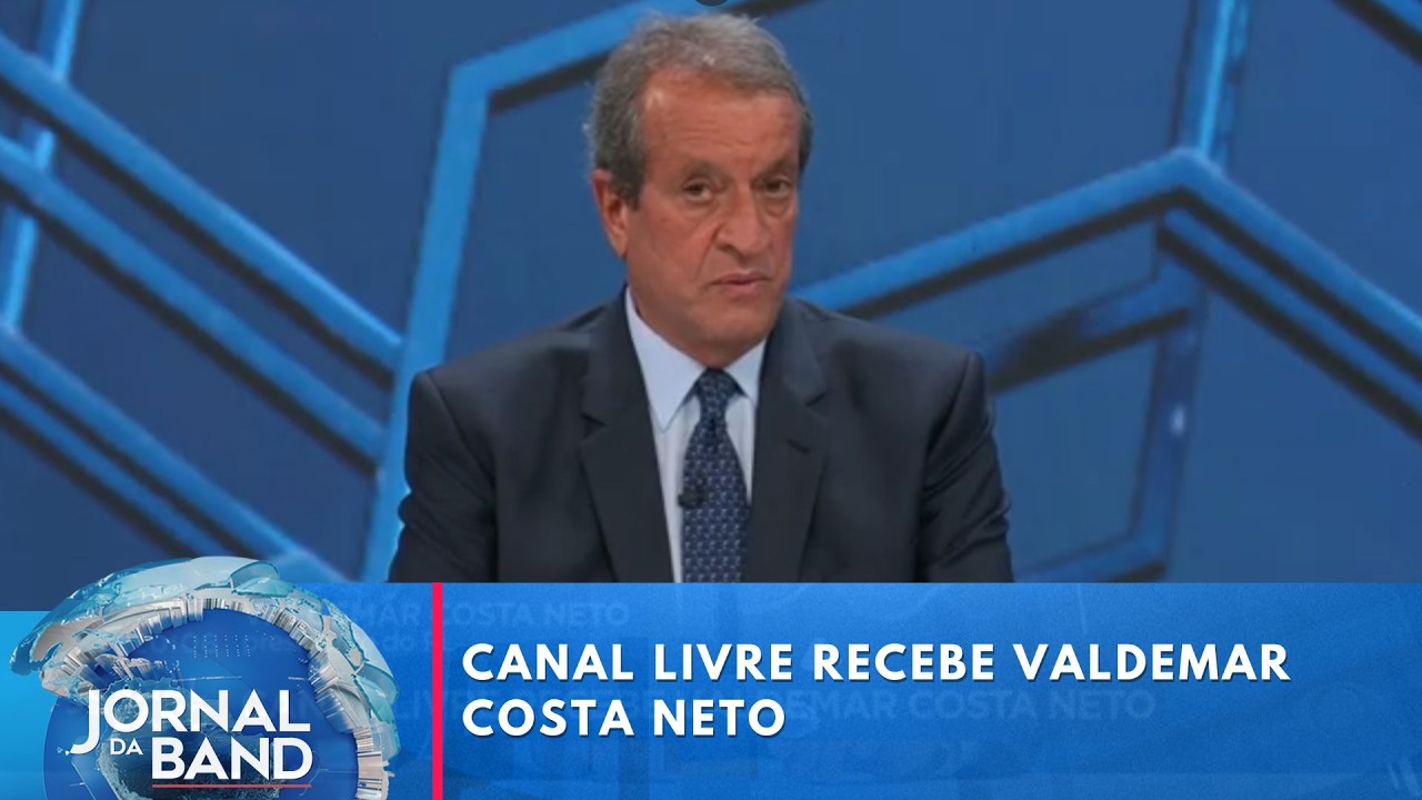 Canal Livre recebe Valdemar Costa Neto | Jornal da Band